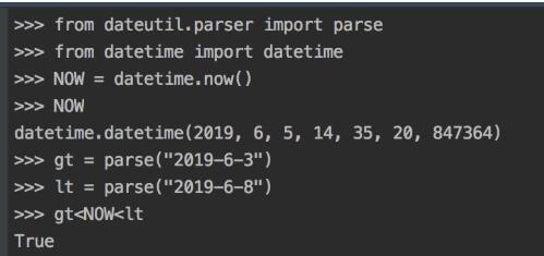 Python 判断时间是否在时间区间内的实例