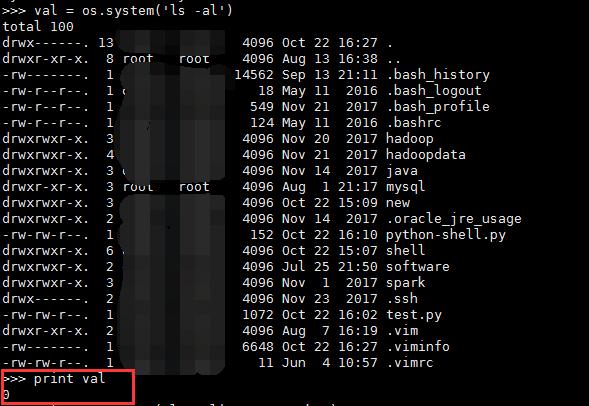 Python调用shell命令常用方法(4种)