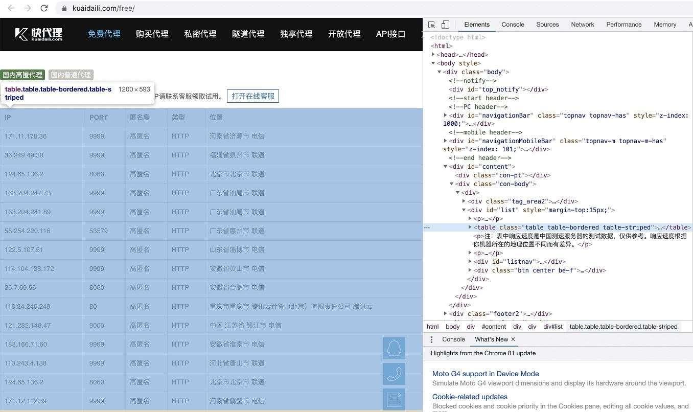 Python基于pandas爬取网页表格数据