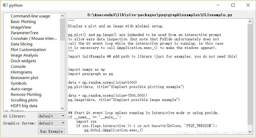 Python3.x+pyqtgraph实现数据可视化教程