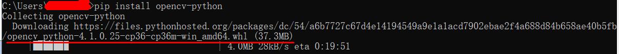 python环境下安装opencv库的方法