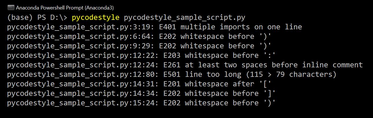 提高python代码可读性利器pycodestyle使用详解